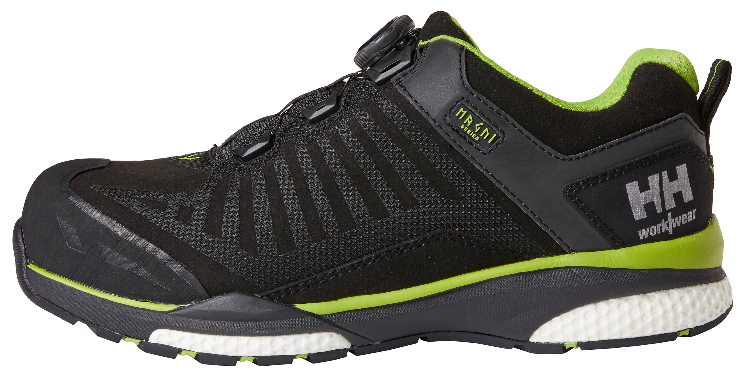 SKO SORT/LIME 43 MAGNI LOW BOA