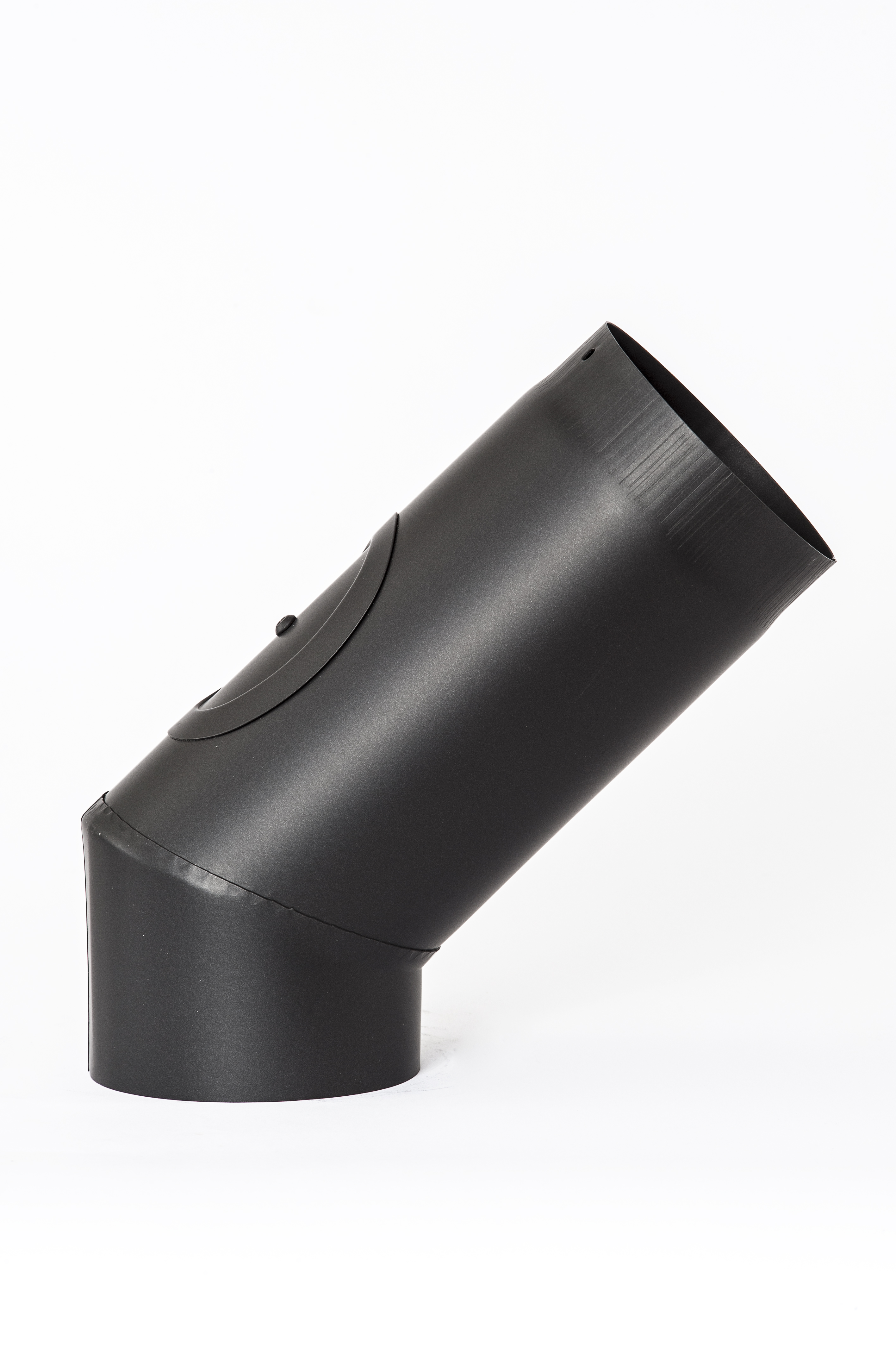 RØKRØR KNE Ø125X45° M/L SORT L