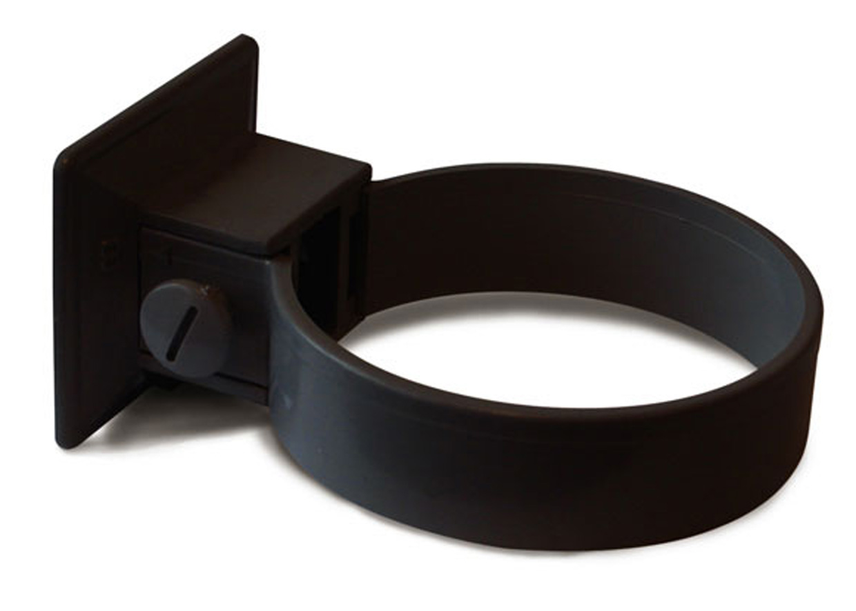RØRKLAMMER PLAST 90MM SORT