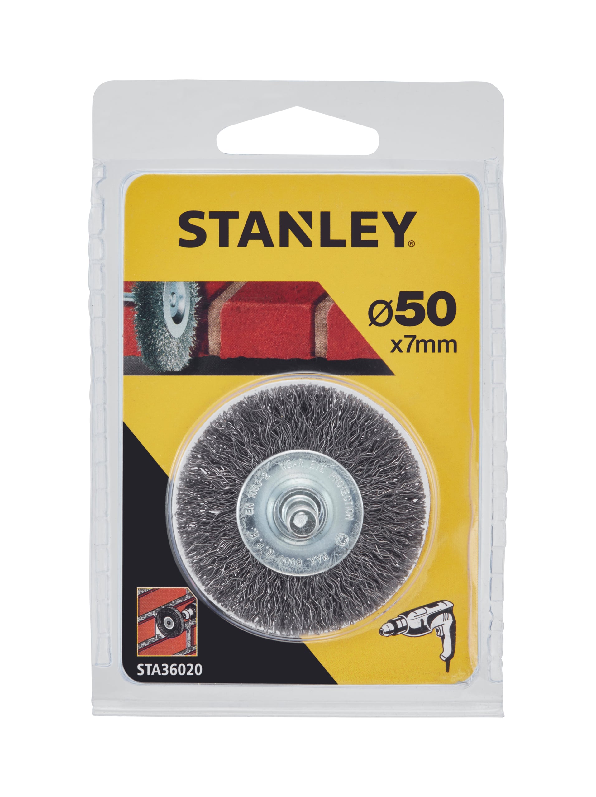 STÅLBØRSTEHJUL 50X7MM STA36020
