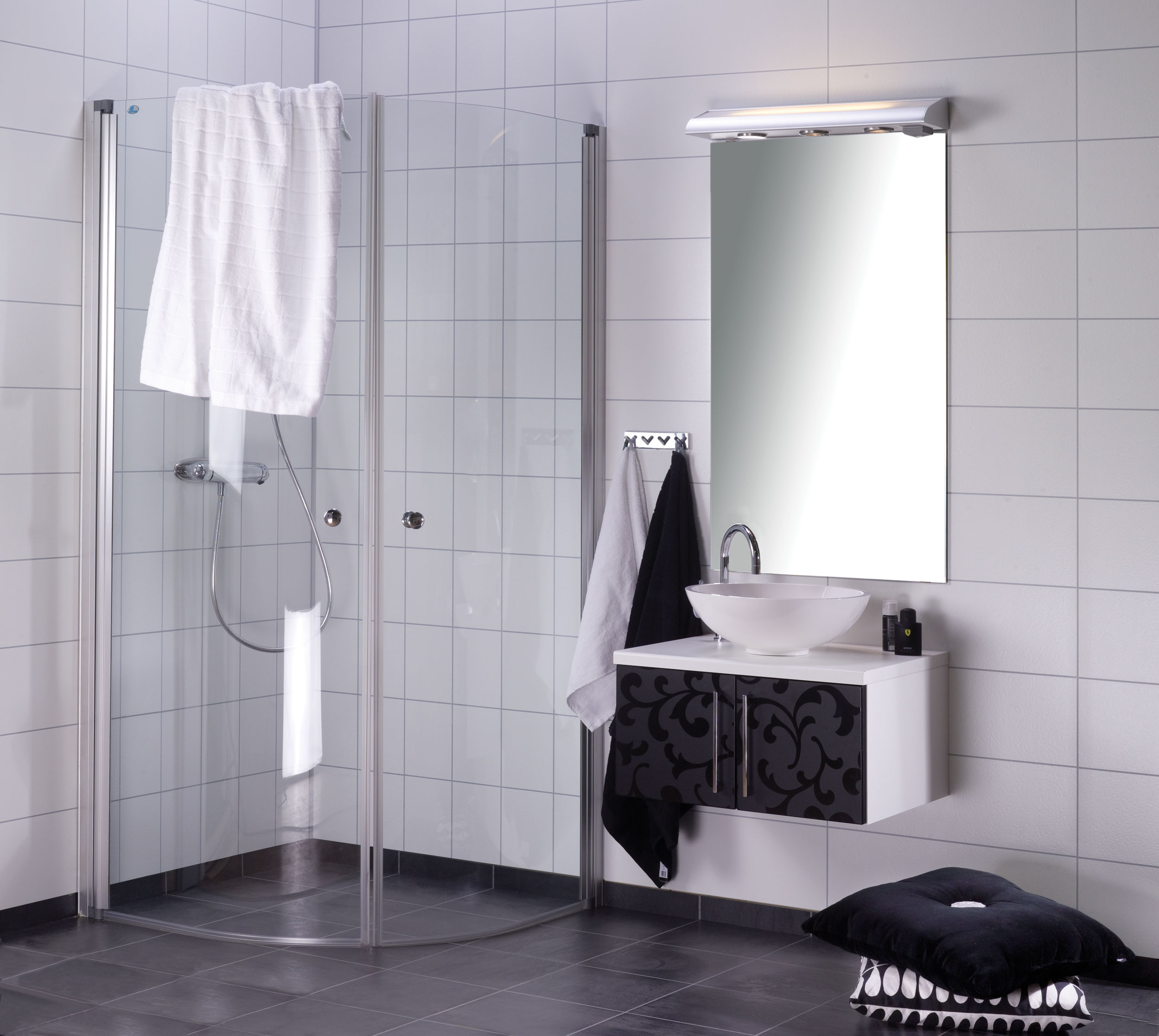 BADEROMSPANEL 4091-F05 SL WHITE 60X20