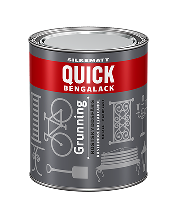 QUICK B GRUNNING GRÅ SILKMATT 0.75L