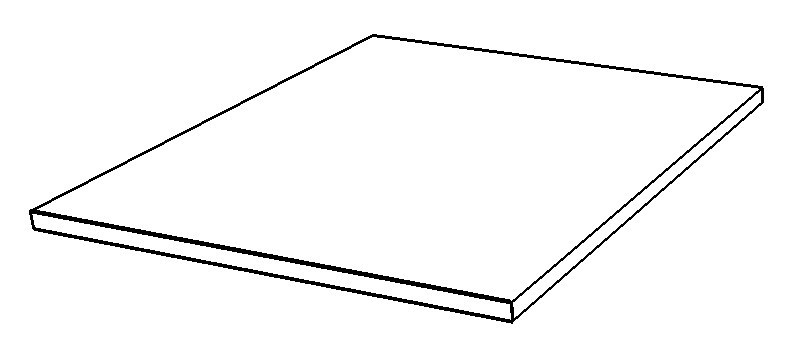 HYLLE 50CM HVIT MELAMIN