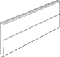SOKKELFRONT 2420X166 HVIT MALT