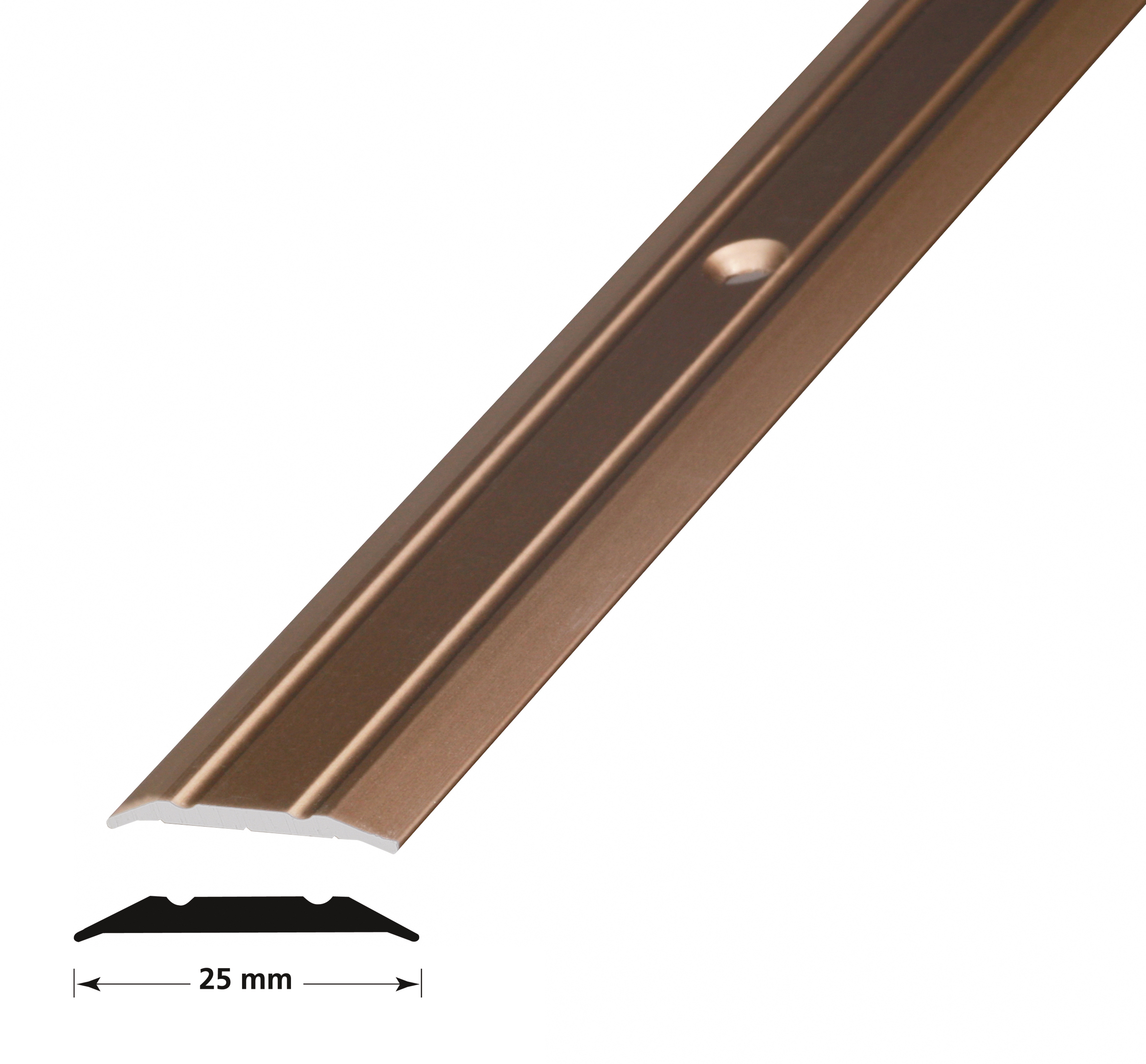 OVERG.LIST NR1 25MM MESS.EL 2M