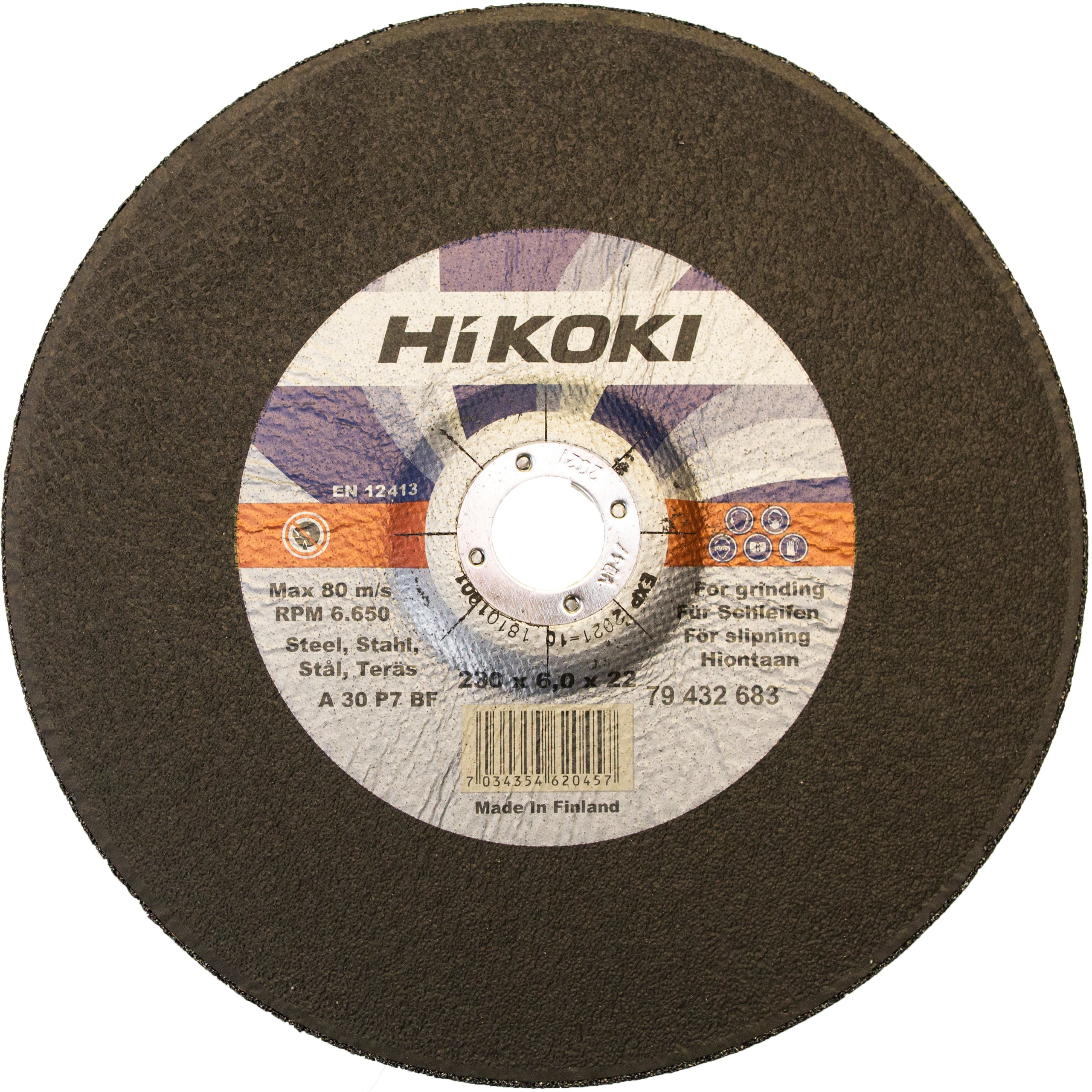 SLIPESKIVE STÅL 180X6,0MM