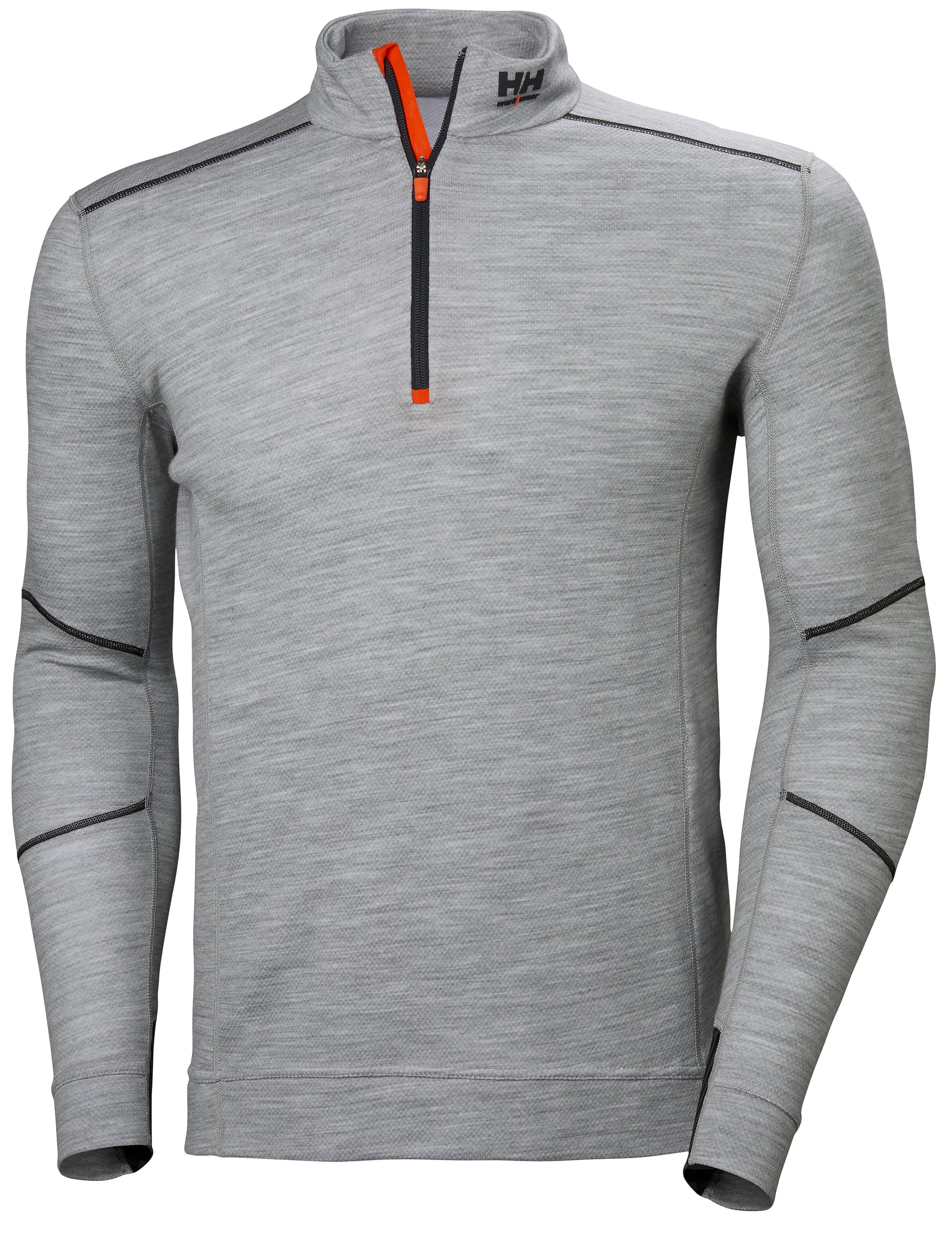 UNDERTRØYE 1/2ZIP 75107 GRÅ 3XL