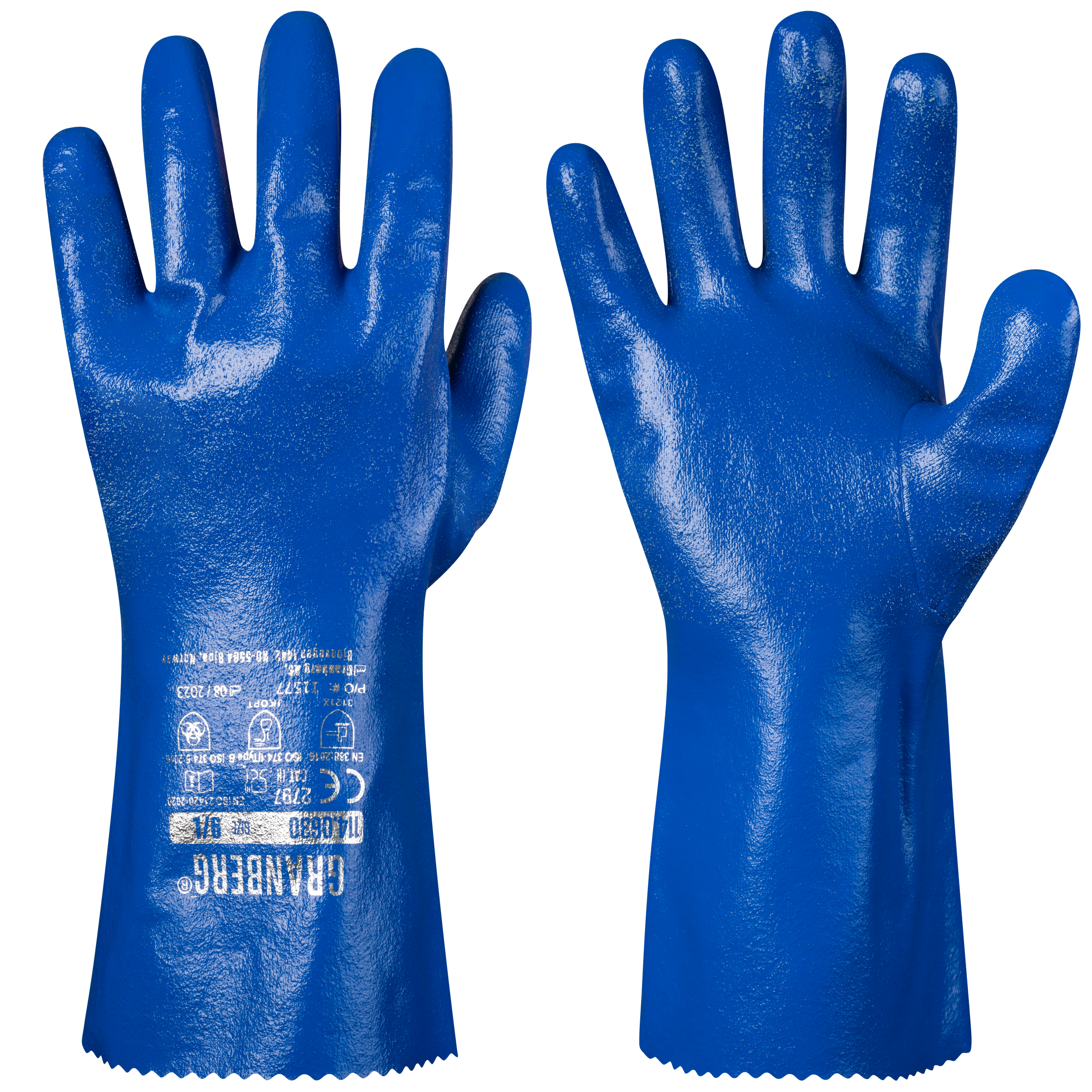 HANSKE NITRIL 8 OLJE SYREBESTANDIG