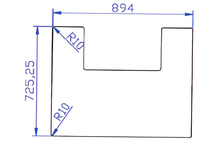 GULVPLATE JØTUL 725X894 GLASS