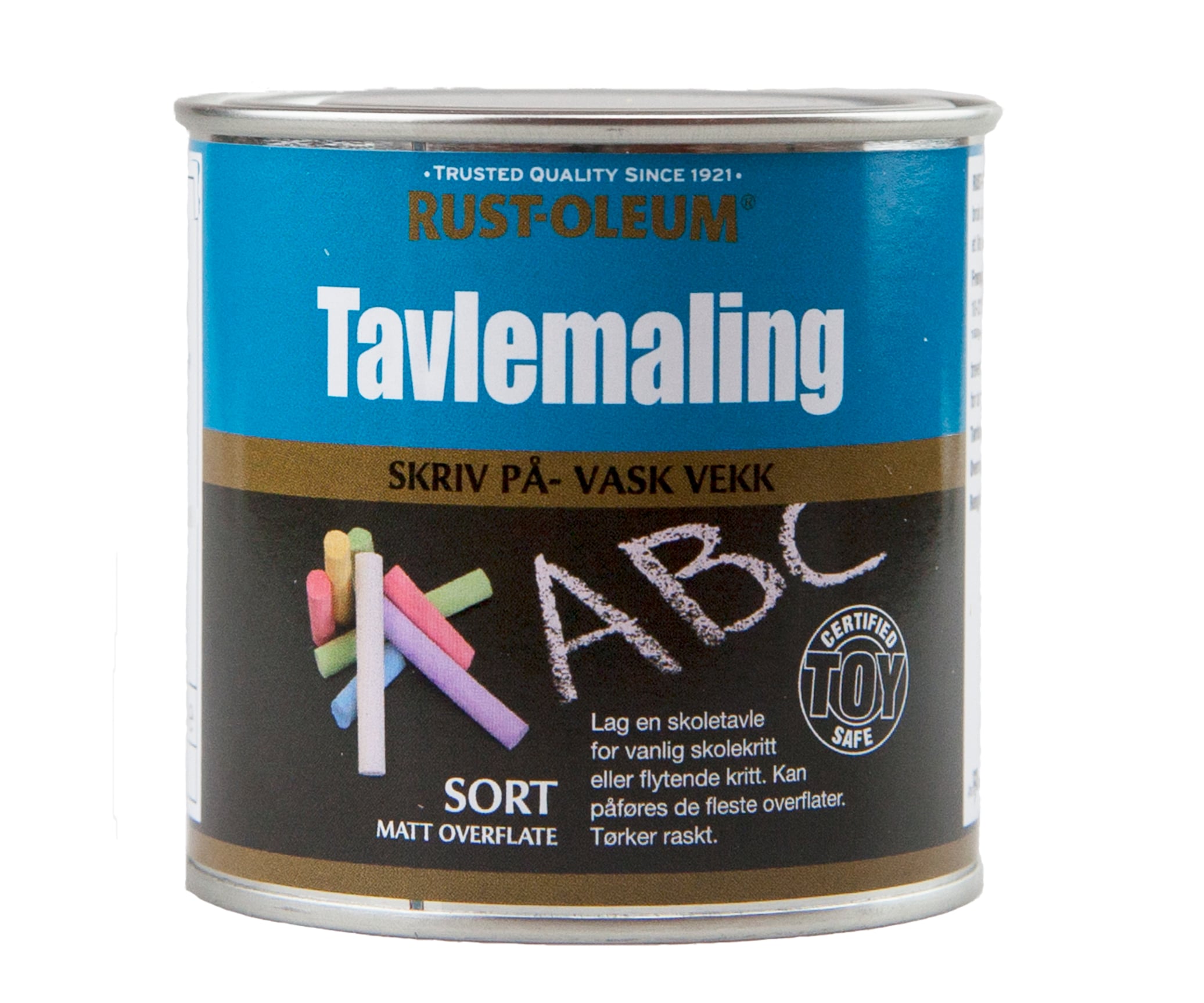 TAVLEMALING SORT MATT 250 ML