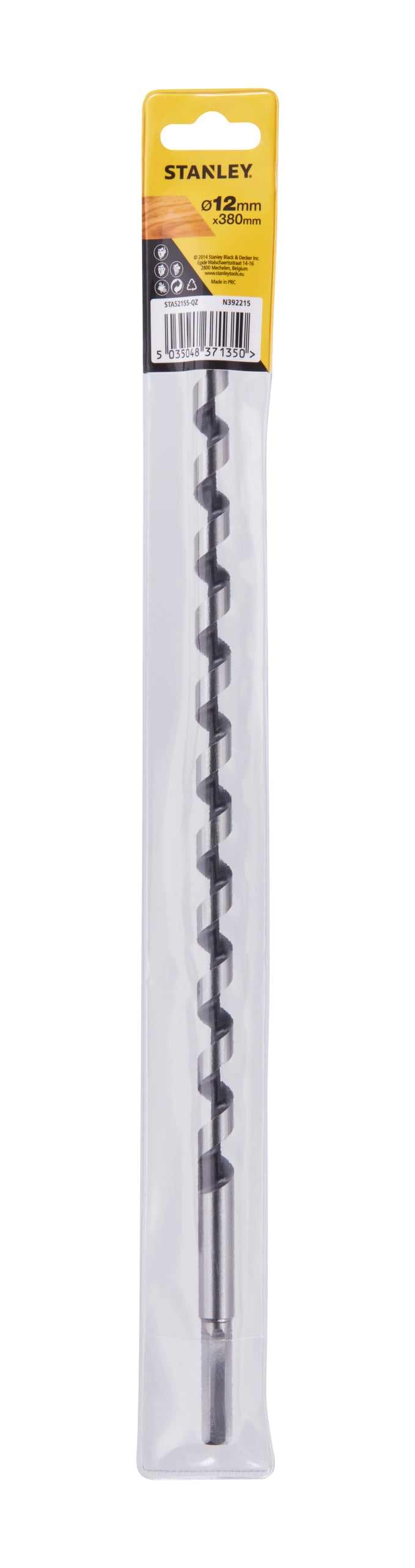 Stanley STA52155-QZ, bor, spiralbor, 1,2 cm, 38 cm, tre, 30 cm