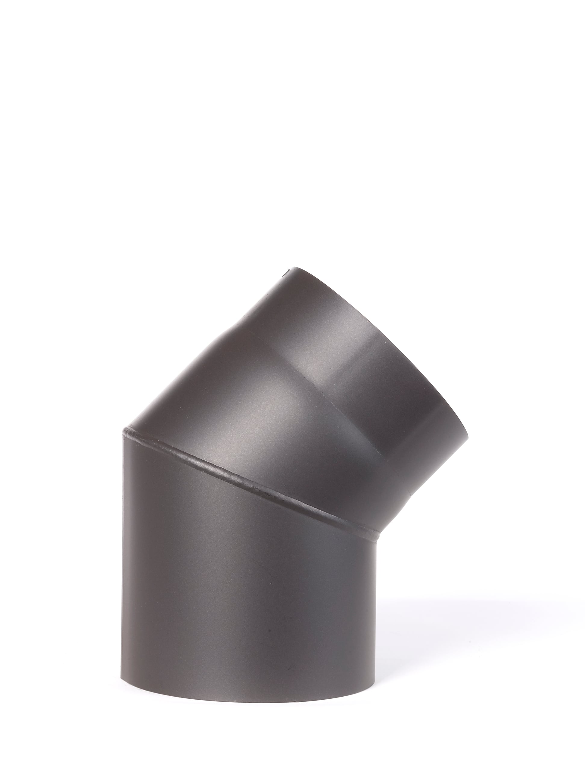 RØKRØR KNE Ø150X45° KORT GRÅ 2,0MM