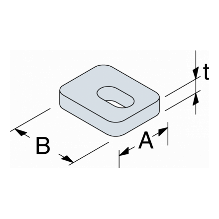 UNDERLAGSSKIVE 40X50X10,0MM