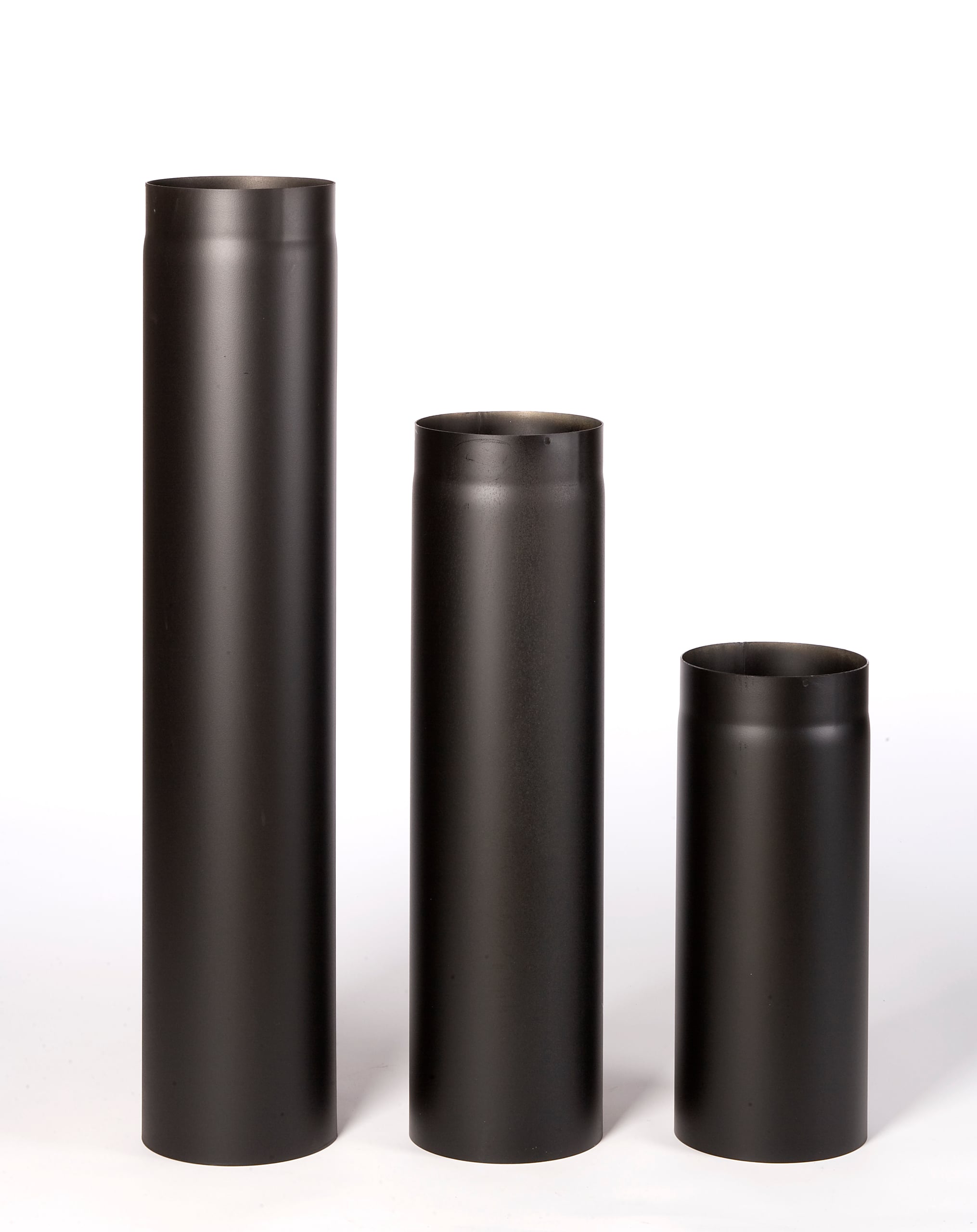 RØKRØR Ø200X500 SORT LAKK 2,0MM
