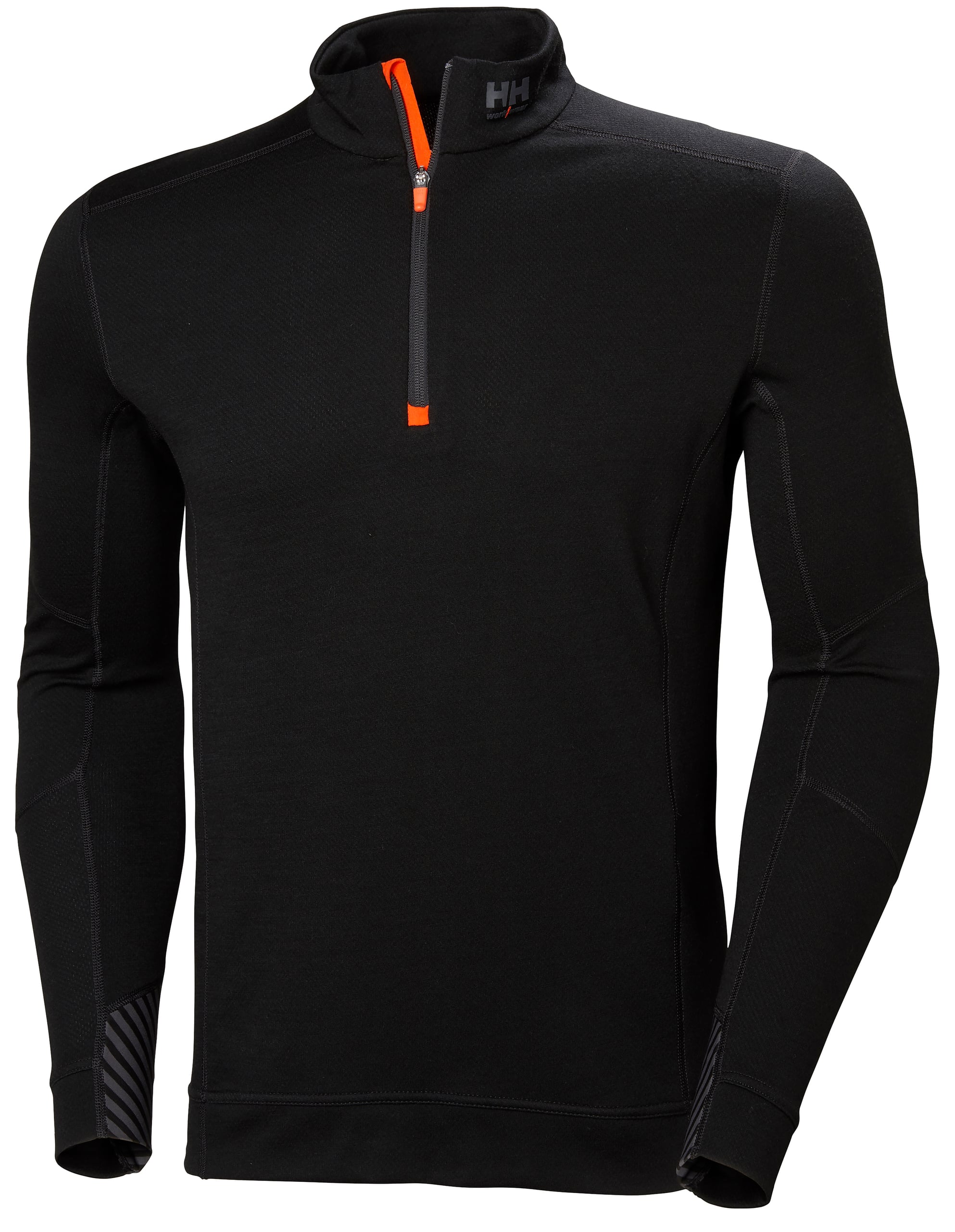 UNDERTRØYE 1/2ZIP 75107 SORT990 4XL