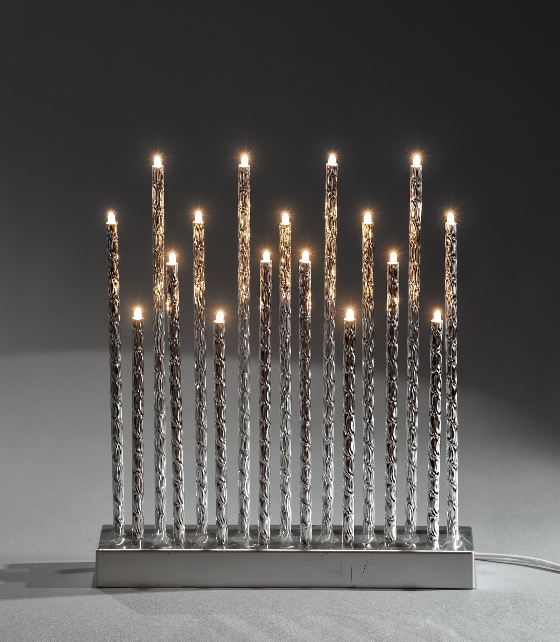 ADVENTSSTAKE 17LEDLYS ALUMINIUM