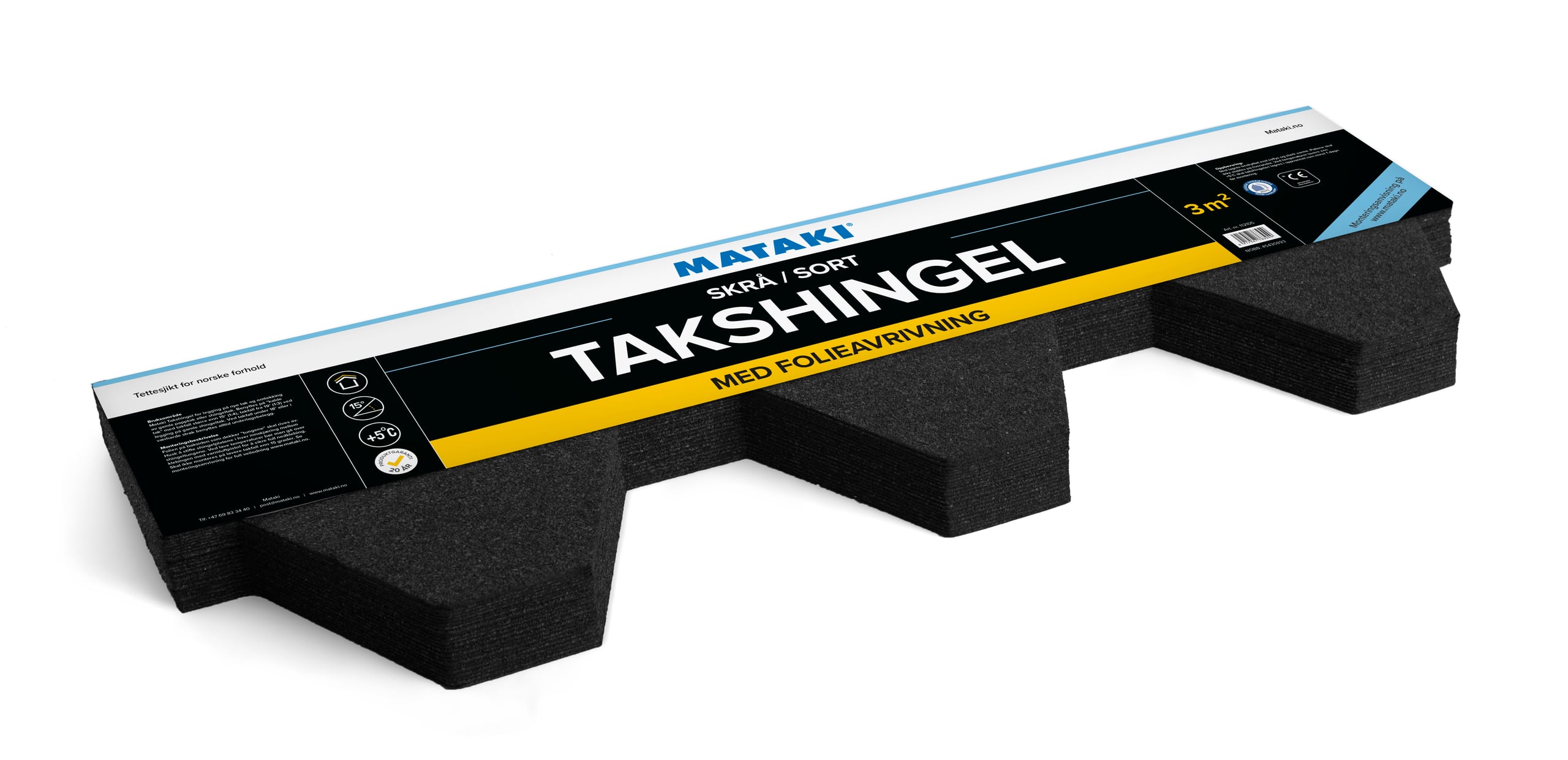 TAKSHINGEL FA SKRÅ SORT MATAKI