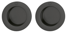 SKYVEDØRSSKÅLER RUND BLACK MATT