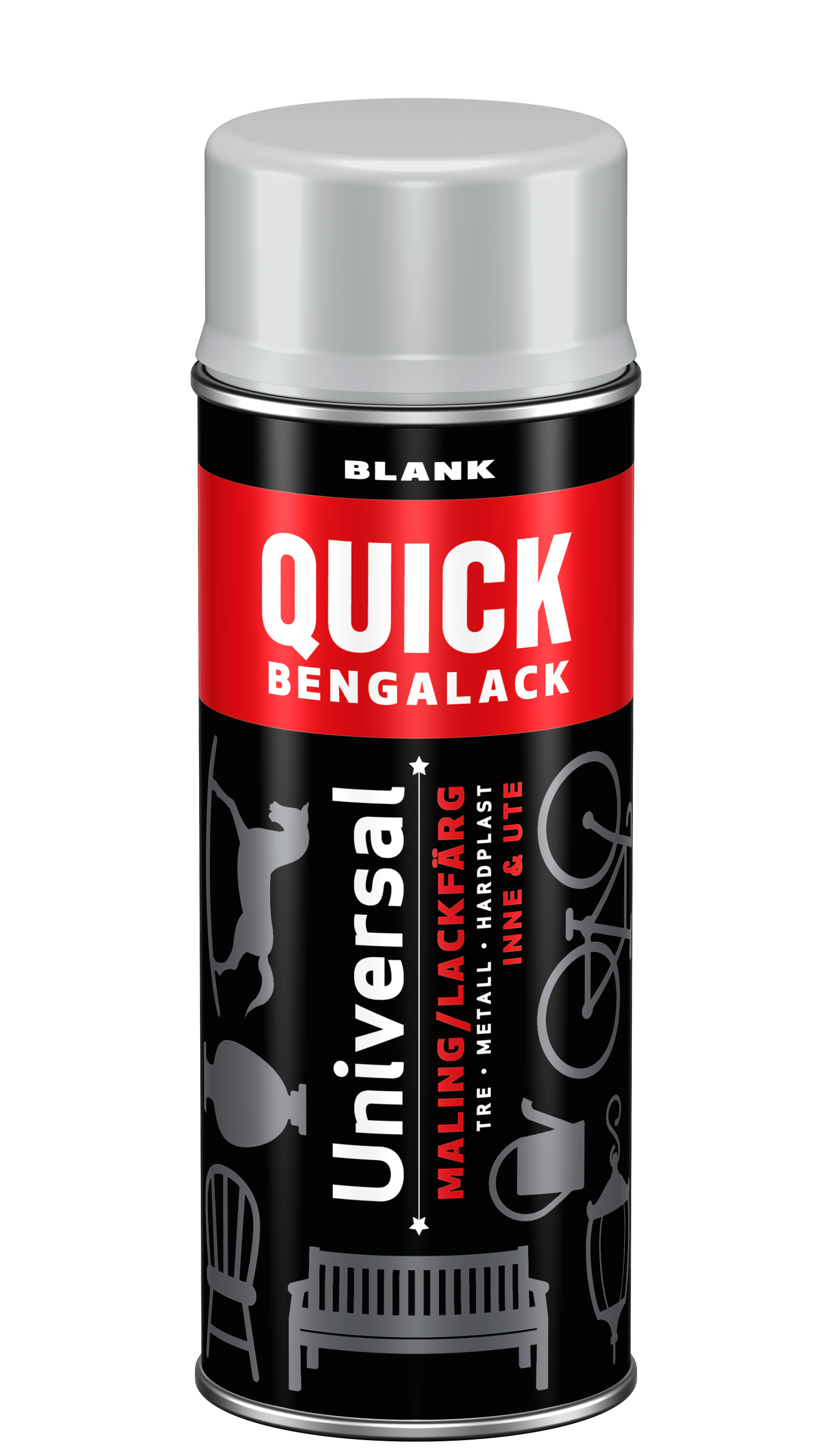 QUICK B SPRAY PASTELLGRÅ BLANK400ML